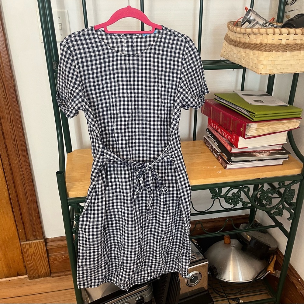 J. McLaughlin Black and White Gingham Dress